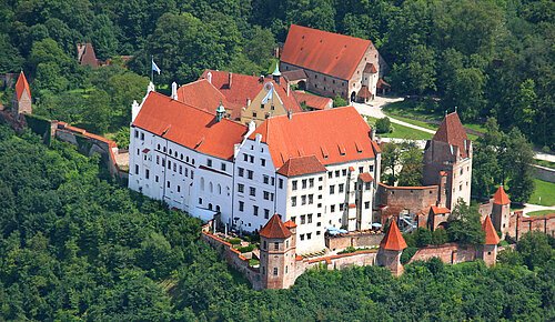 Burg Trausnitz Vogelperspektive